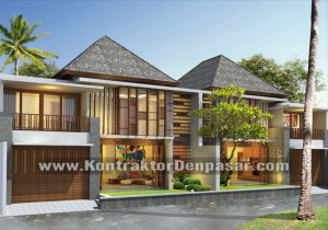 Desain rumah 2 lantai luas 200 m2 denpasar