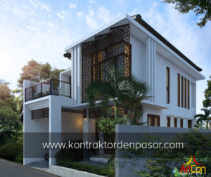 Desain Rumah 2 lantai luas 165 m2 Pak Imron Negara