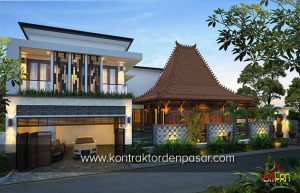 Desain Rumah Kombinasi Etnik Jawa – Klasik – Modern di Jogja