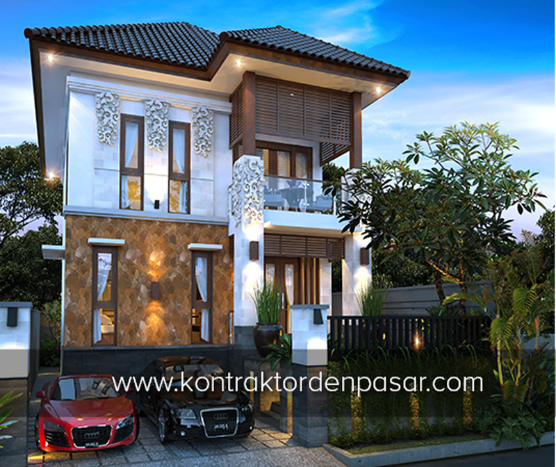  Desain  Rumah  2 lantai luas  165 m2  Pak Putu di Jimbaran 